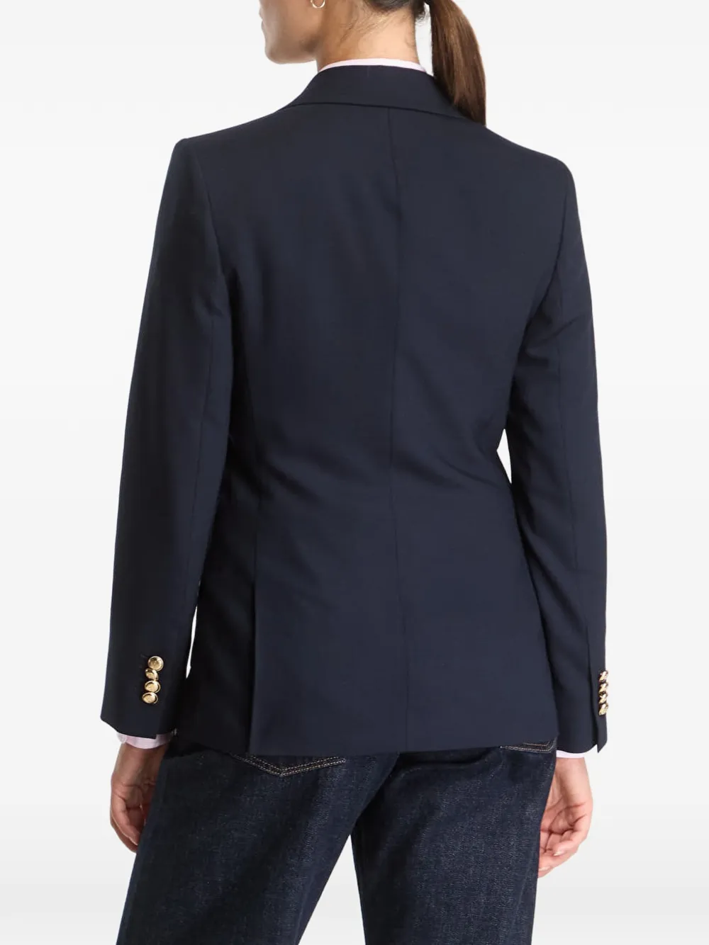 Gant Blazer met dubbele rij knopen Blauw