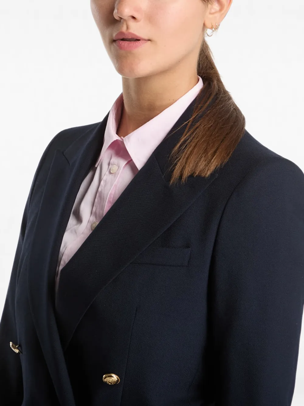 Gant Blazer met dubbele rij knopen Blauw