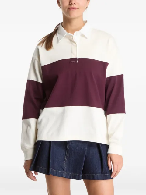 Gant colour-block long-sleeve polo top