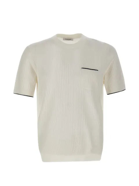 Kangra t-shirt côtelé en maille fine