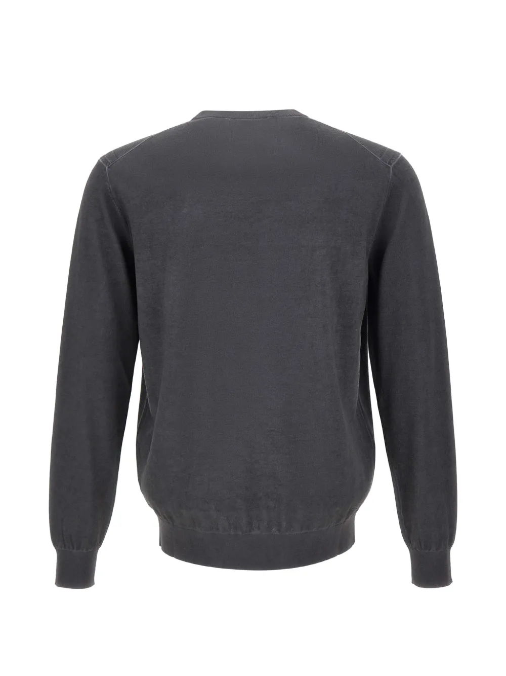 Kangra Trui met ronde hals en geribbelde afwerking Blauw