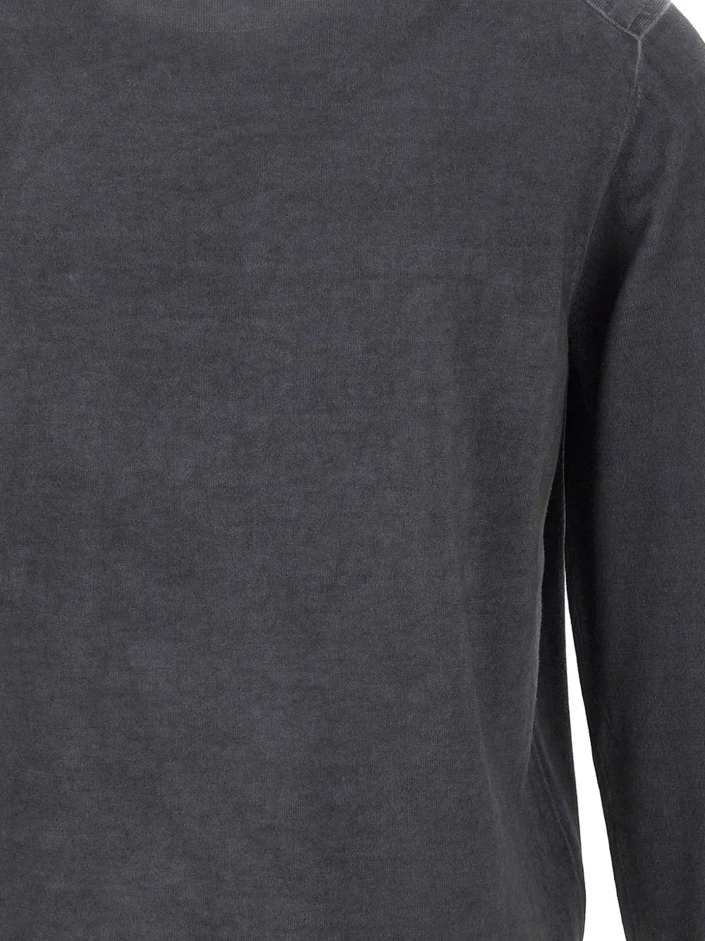 Kangra Trui met ronde hals en geribbelde afwerking Blauw