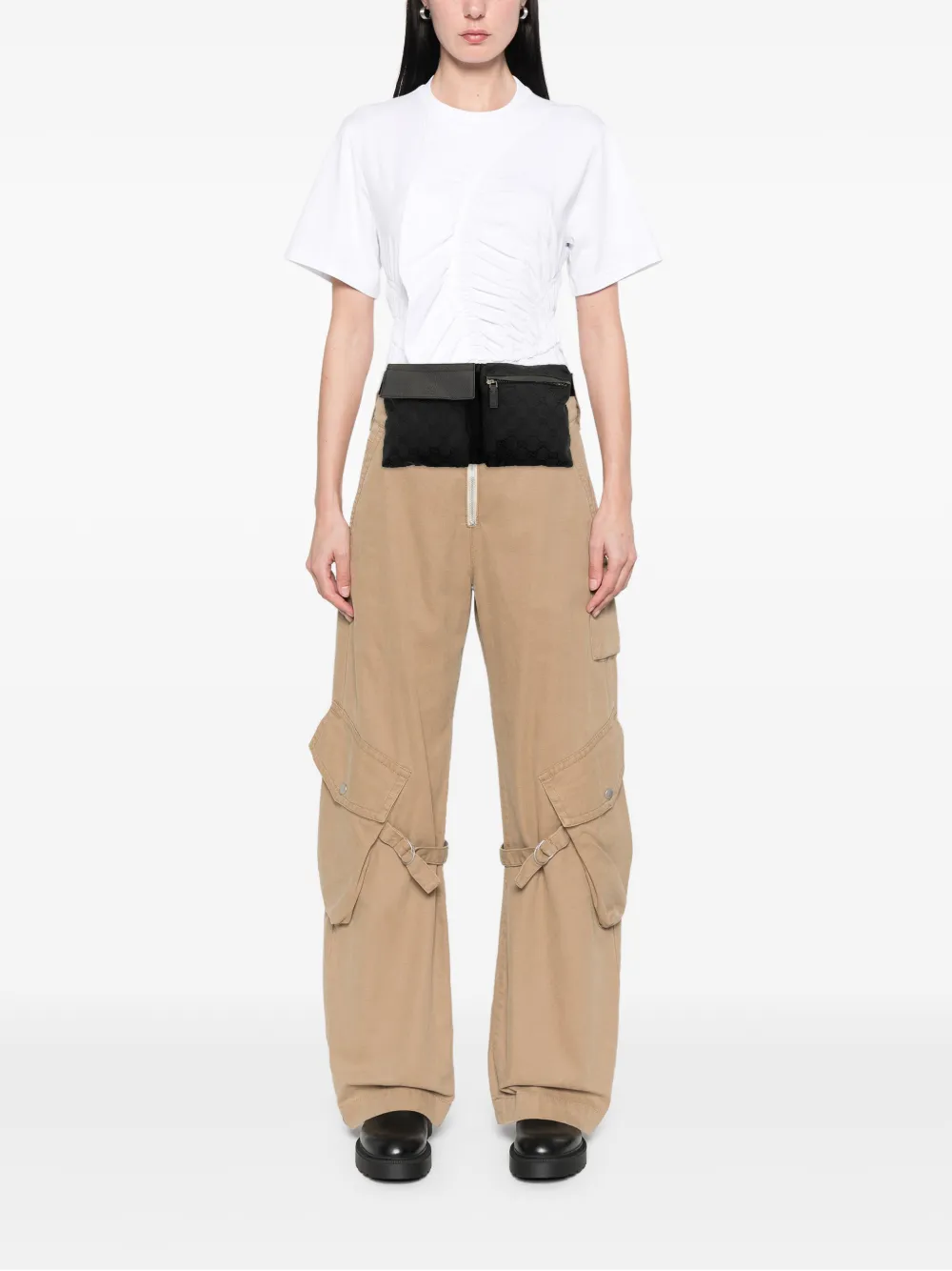 Gucci Pre-Owned 2000-2015 GG Canvas Double Pocket heuptas Zwart