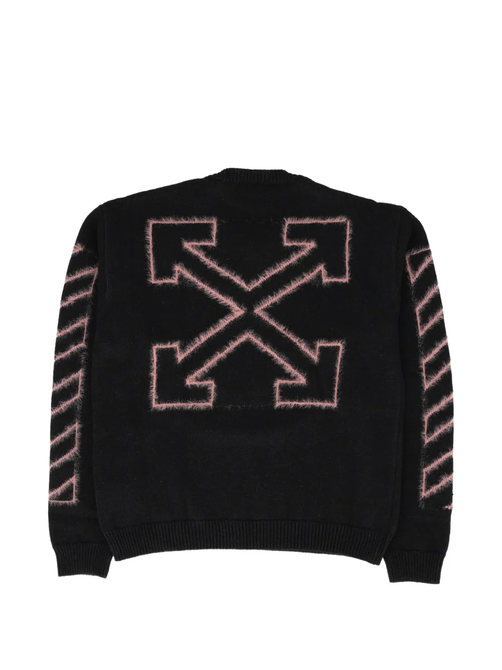 Off-White Kids Diagonal Arrow trui Zwart
