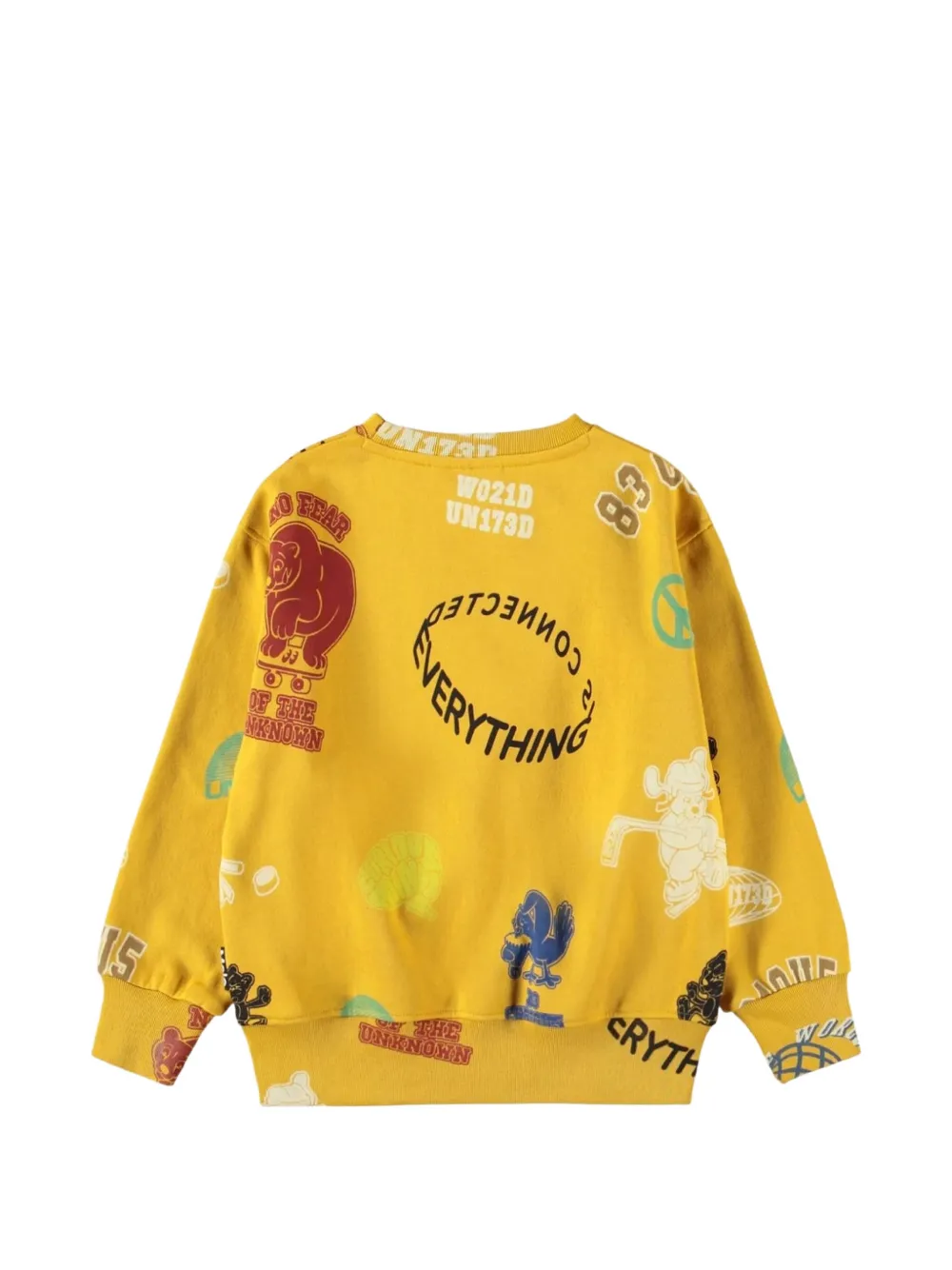 Molo Sweater met grafische print Geel