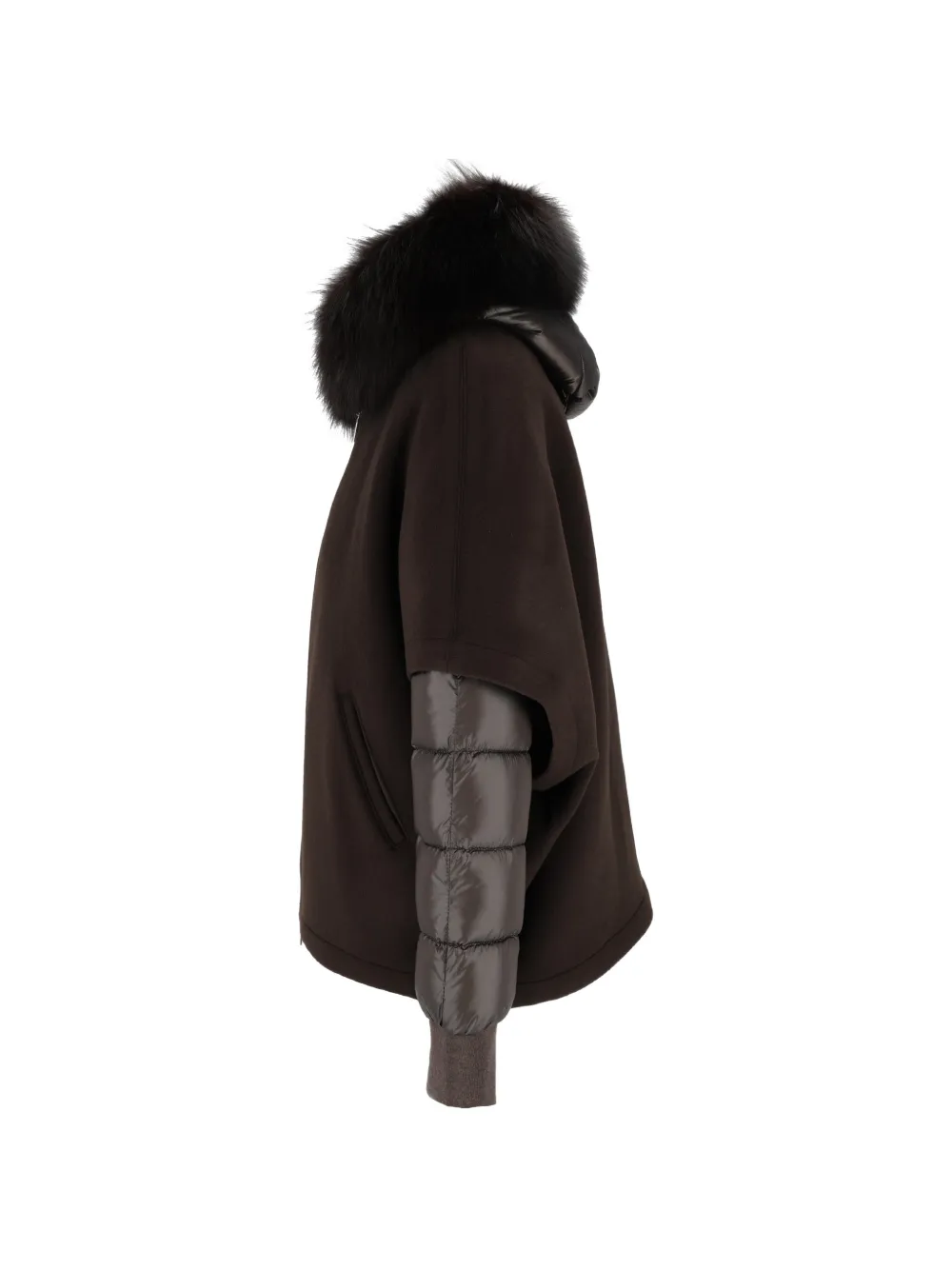 Moorer Pegaso-CWR fur-trim hooded coat Bruin