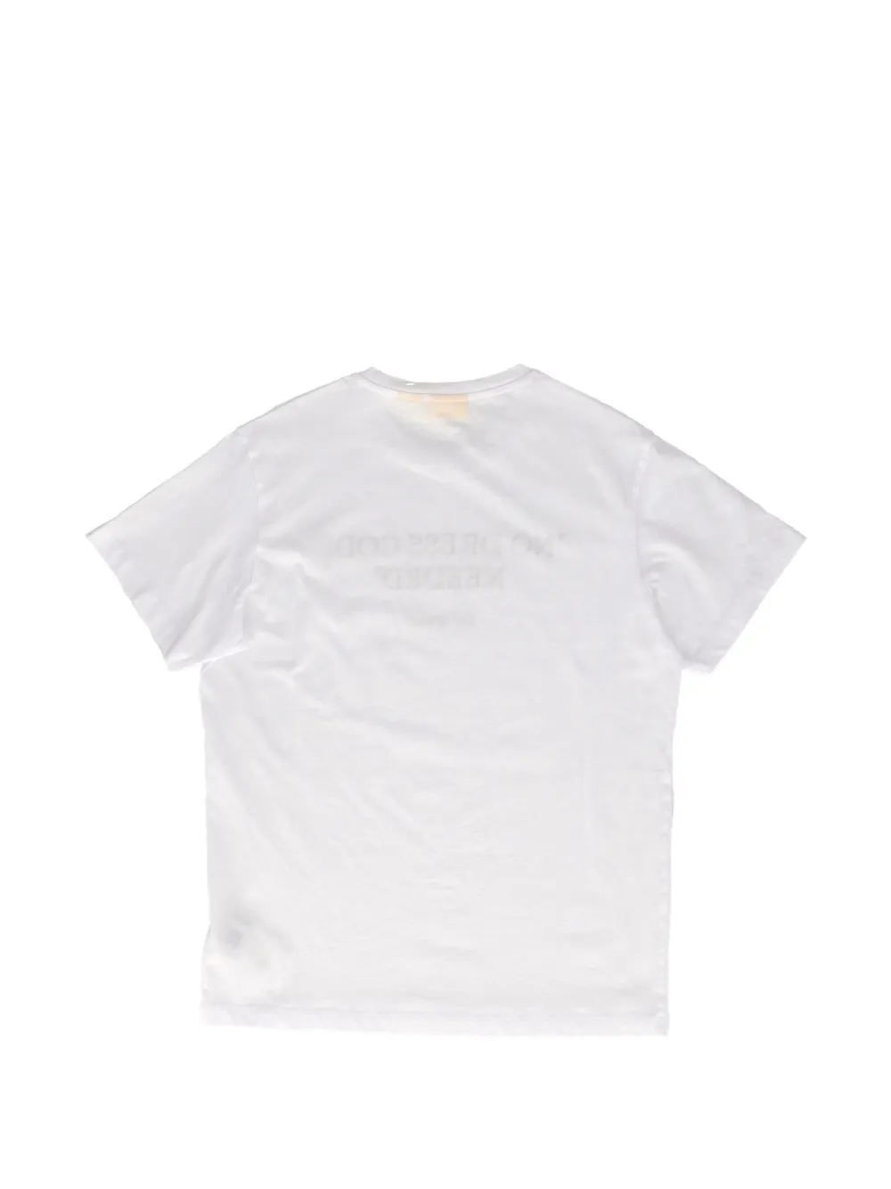 Off-White Kids Katoenen T-shirt met tekst Wit