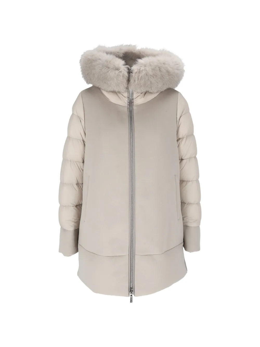 Moorer Fresia-LE fur-trim hooded jacket