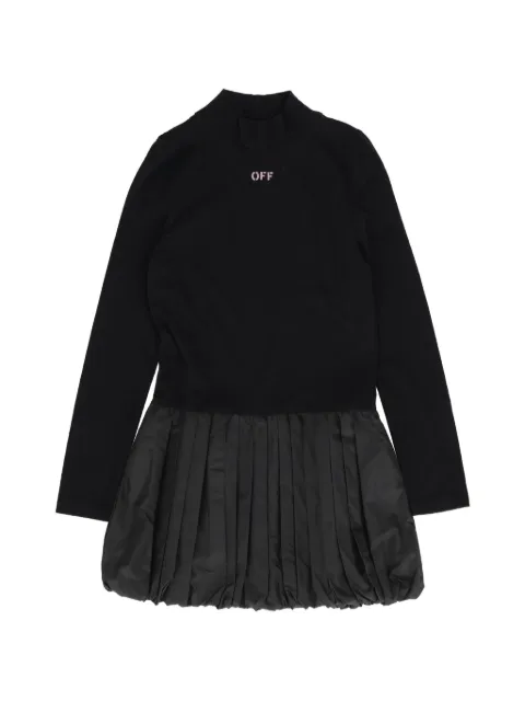 Off-White Kids Off-stamp balloon dress