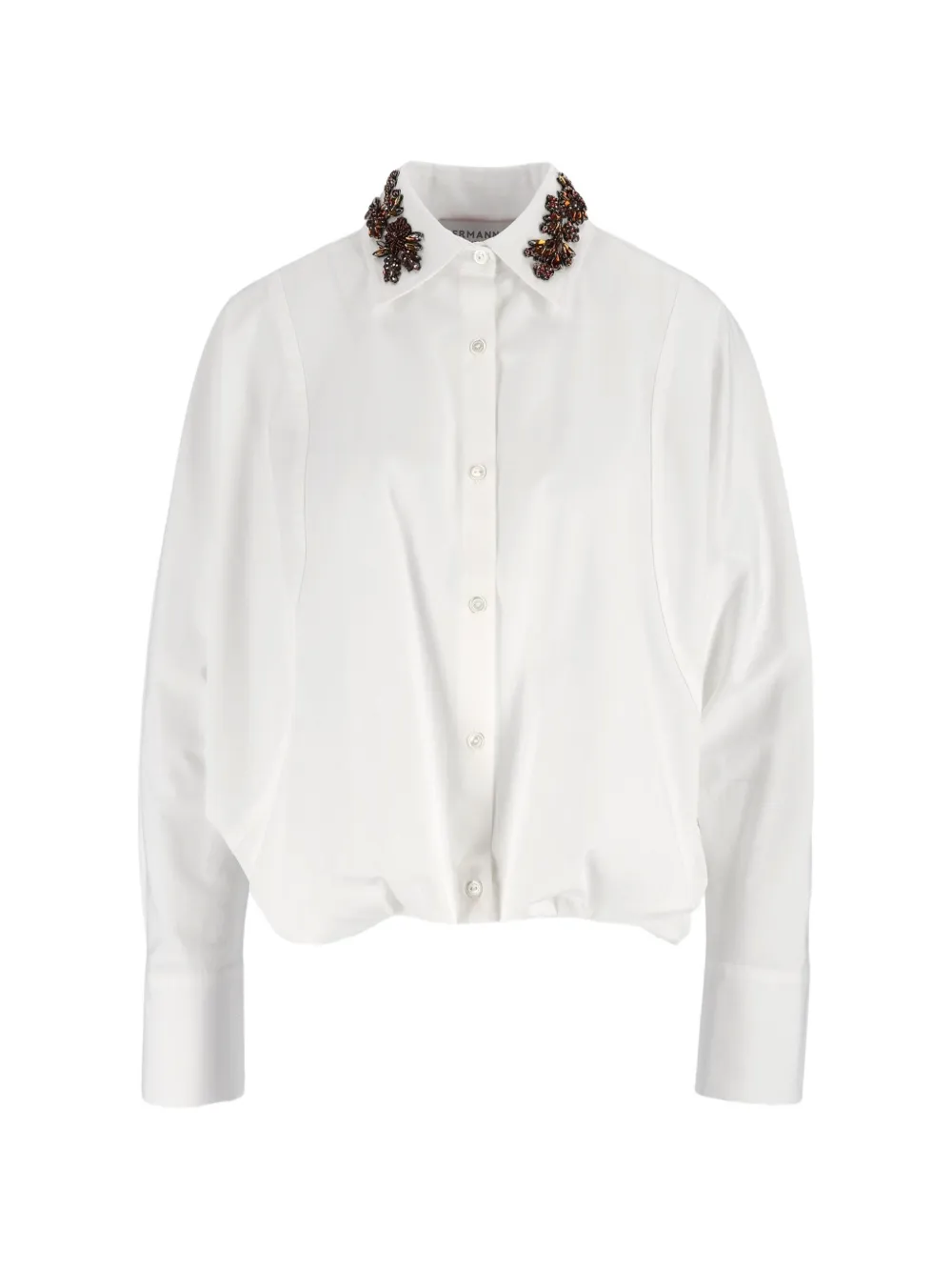 Ermanno Scervino bead-embellished cotton shirt · 42