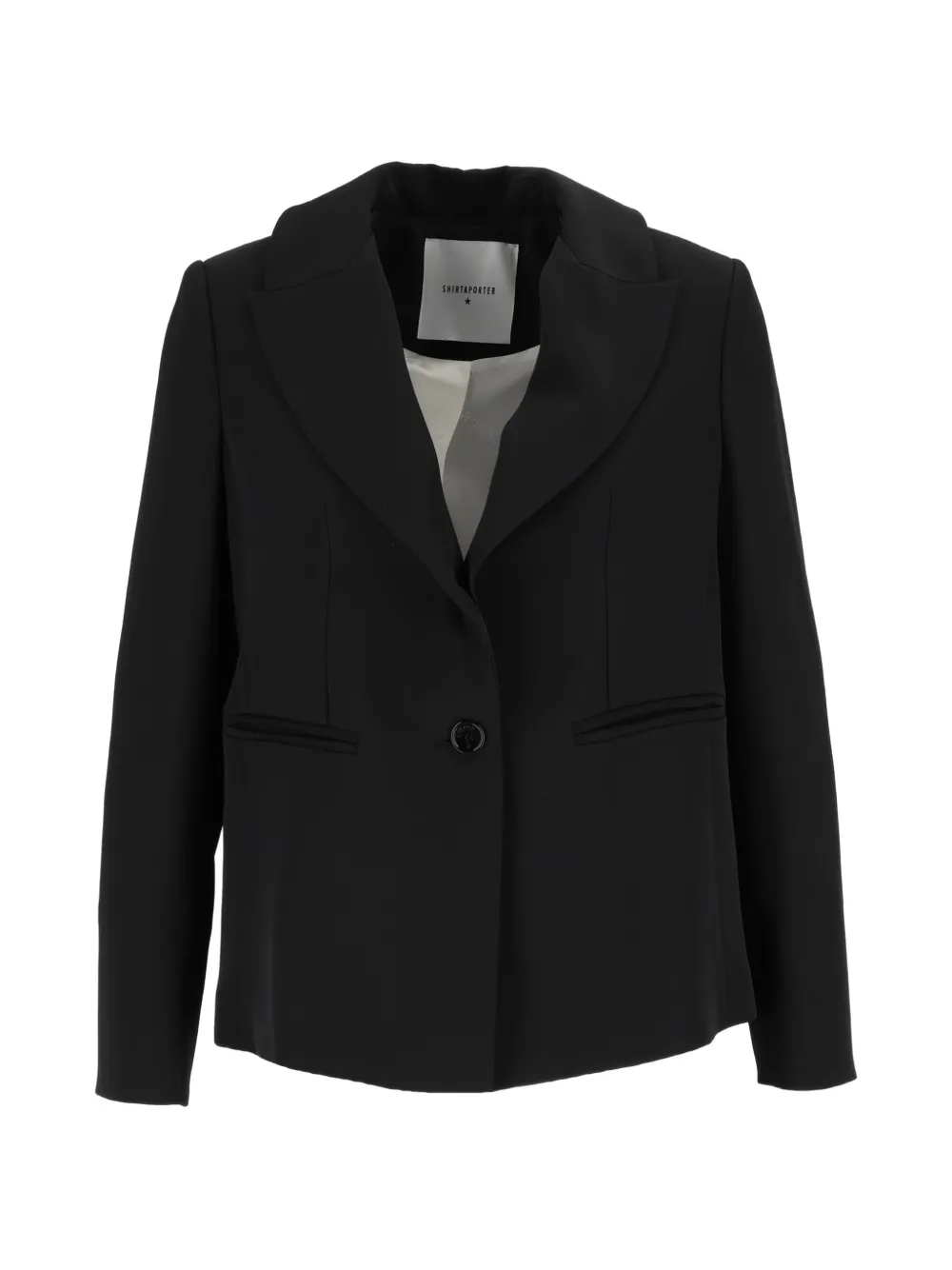Shirtaporter fringe-detail blazer - Nero