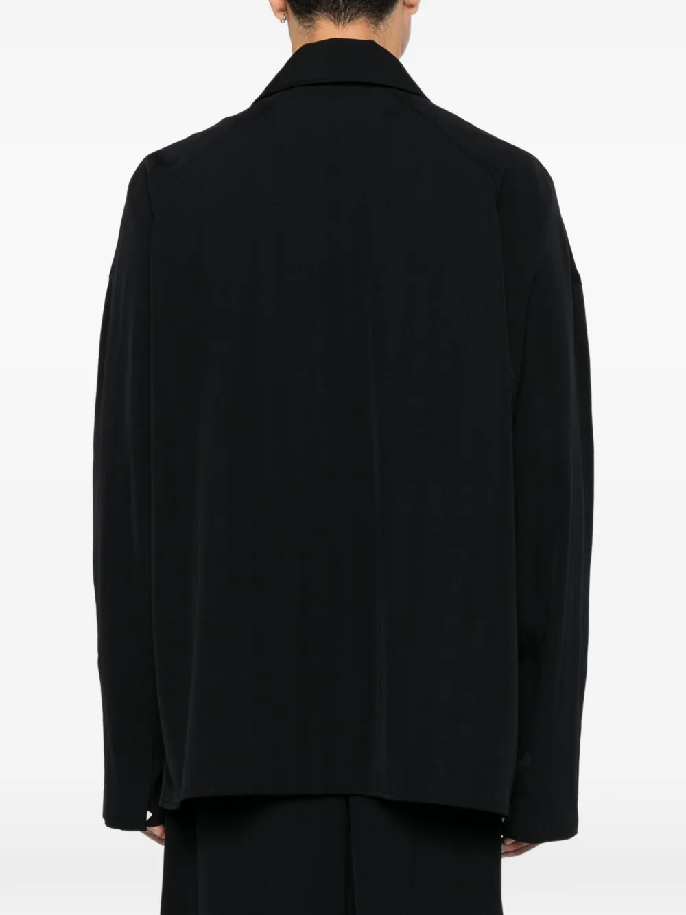 Jacquemus The Strada shirtjack met opgestikte zak Blauw