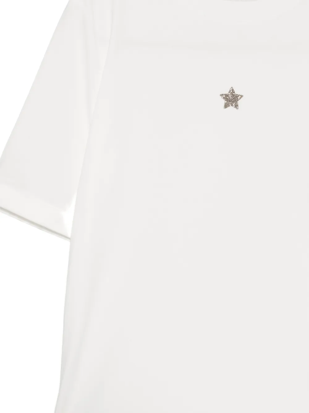 Lorena Antoniazzi T-shirt met sterpatch Wit