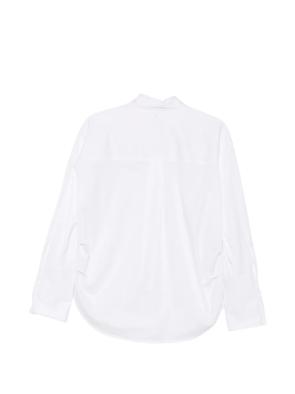 Lorena Antoniazzi Blouse met gewelfde zoom en knoopmanchetten Wit