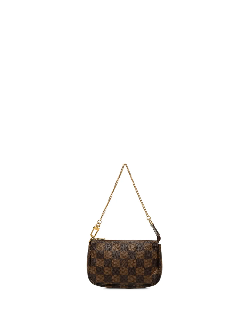 Louis Vuitton Pre-Owned Borsa a mano Pochette Accessoires mini in tela Damier Ébène 2008 - Marrone