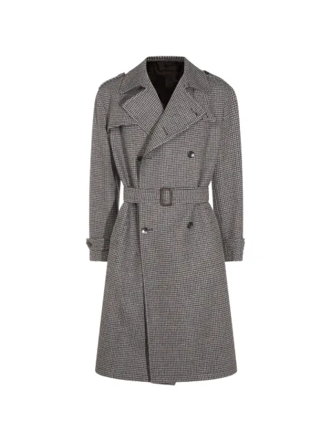 Tagliatore houndstooth double-breasted coat
