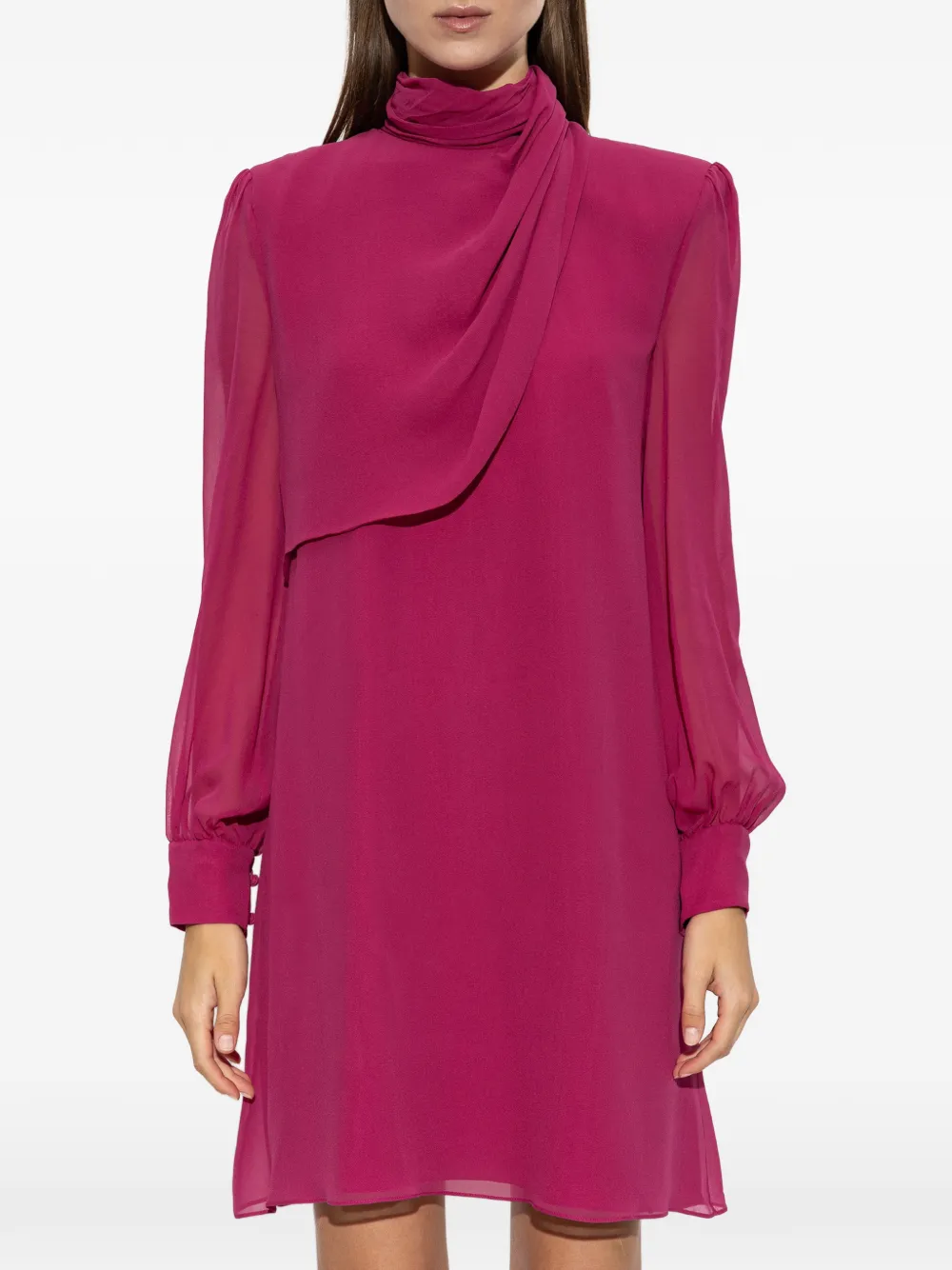 Valentino Garavani Gedrapeerde jurk Roze