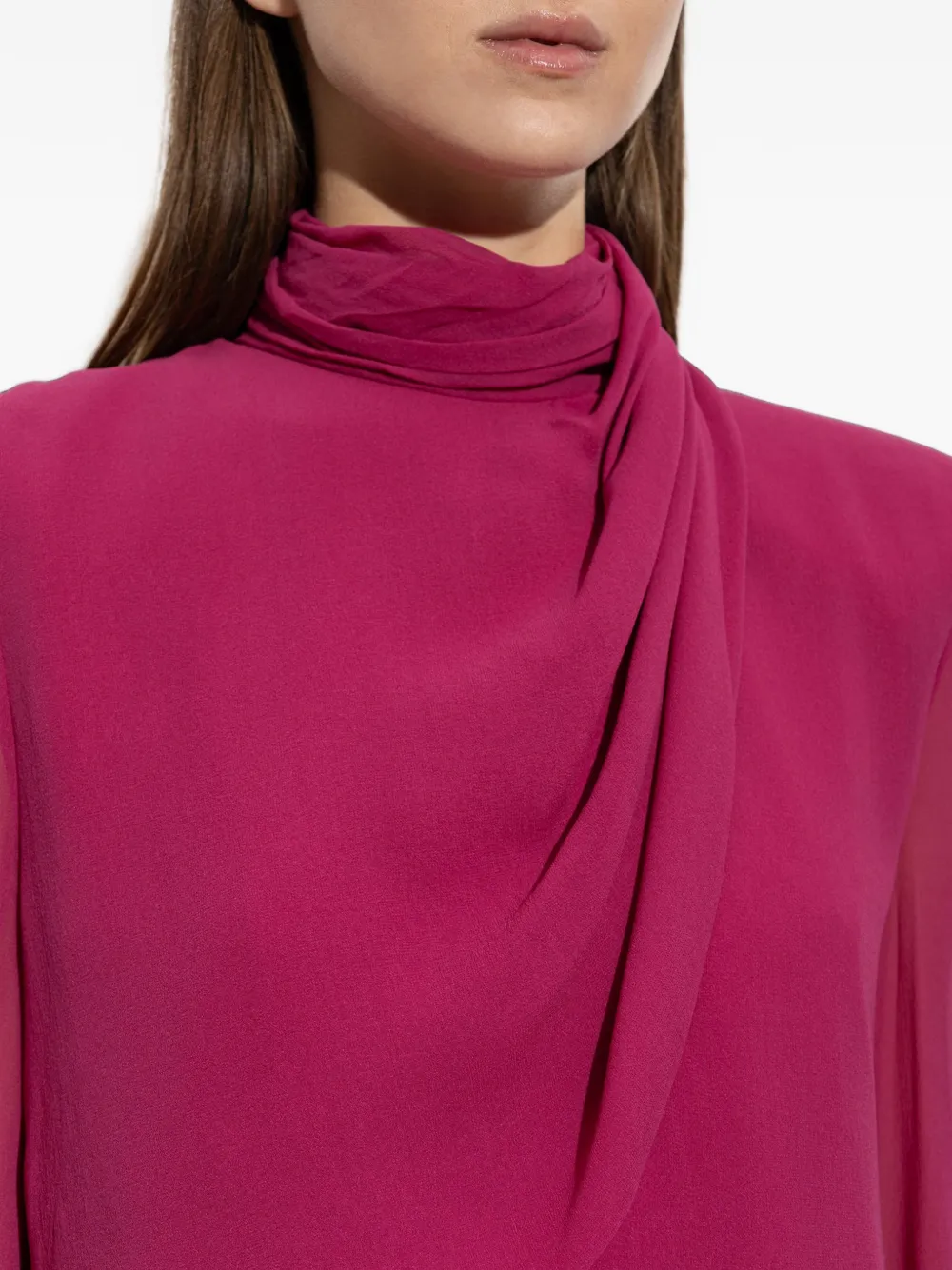 Valentino Garavani Gedrapeerde jurk Roze