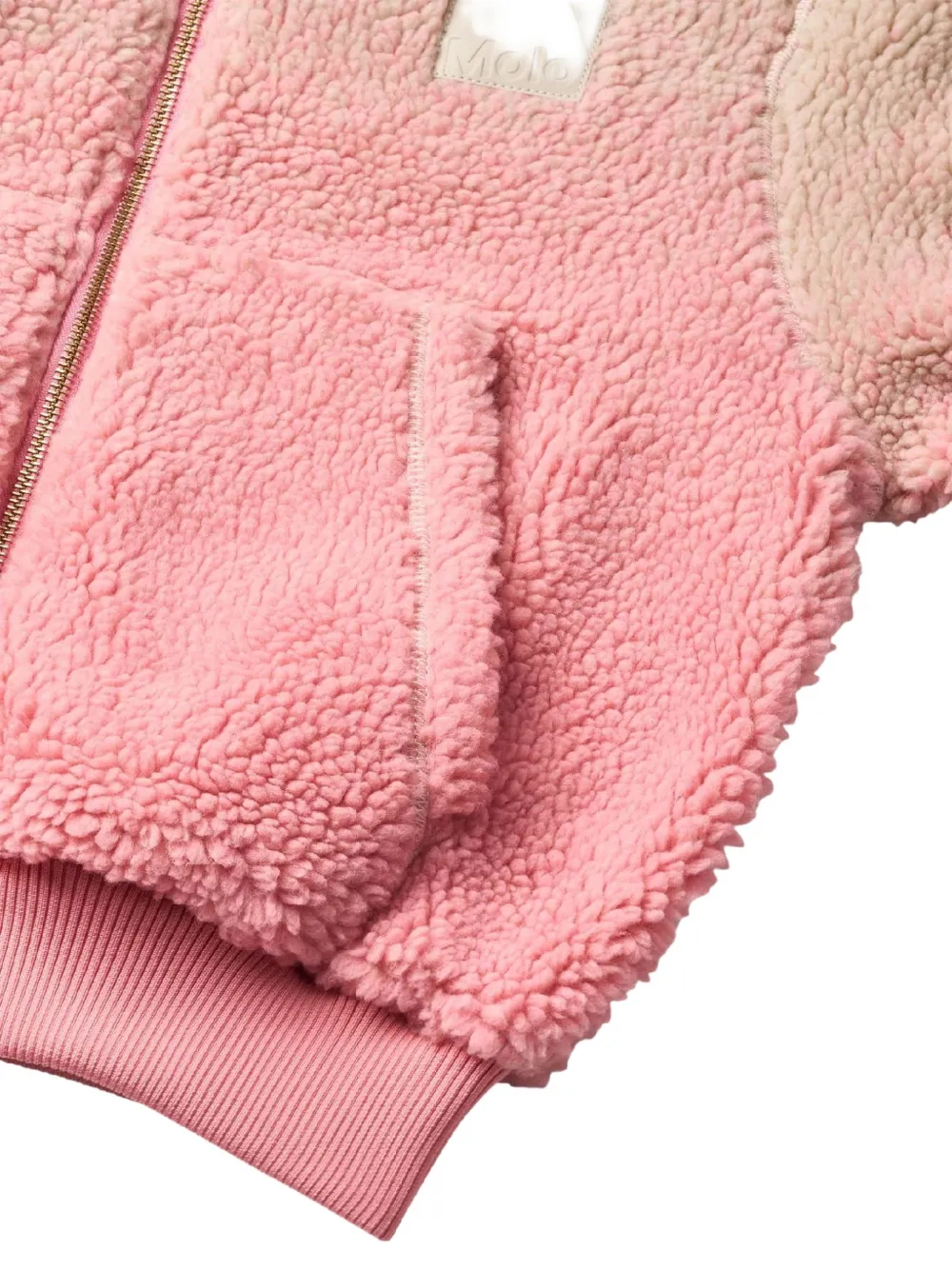 Molo Hazzy fleece ombré jack Roze