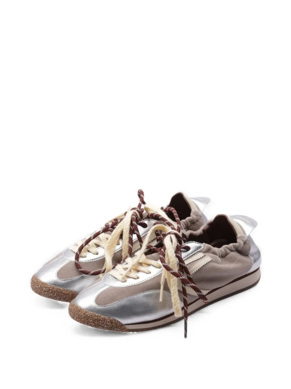 Puraai Panther metallic sneakers Zilver