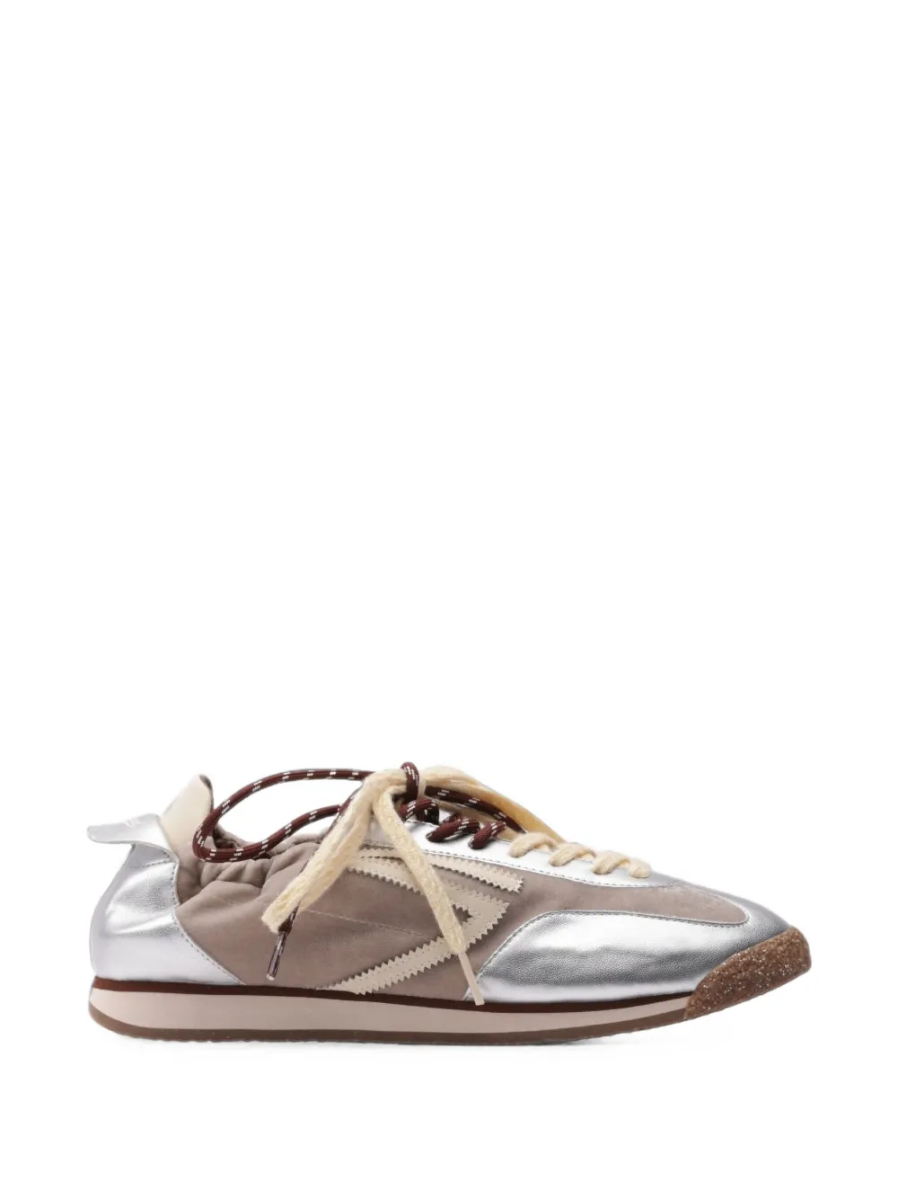 Puraai Panther metallic sneakers Zilver