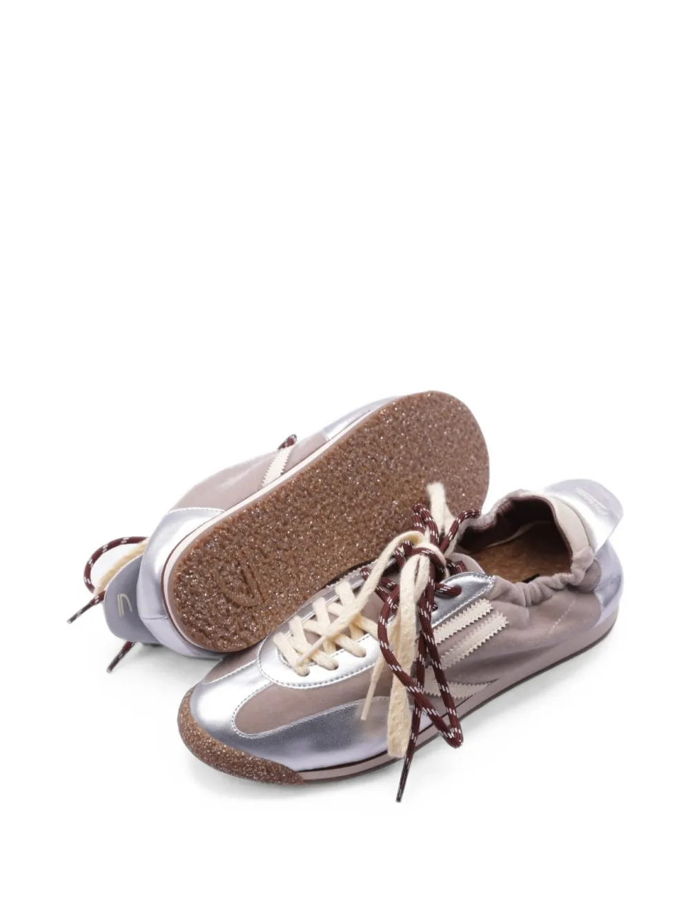 Puraai Panther metallic sneakers Zilver