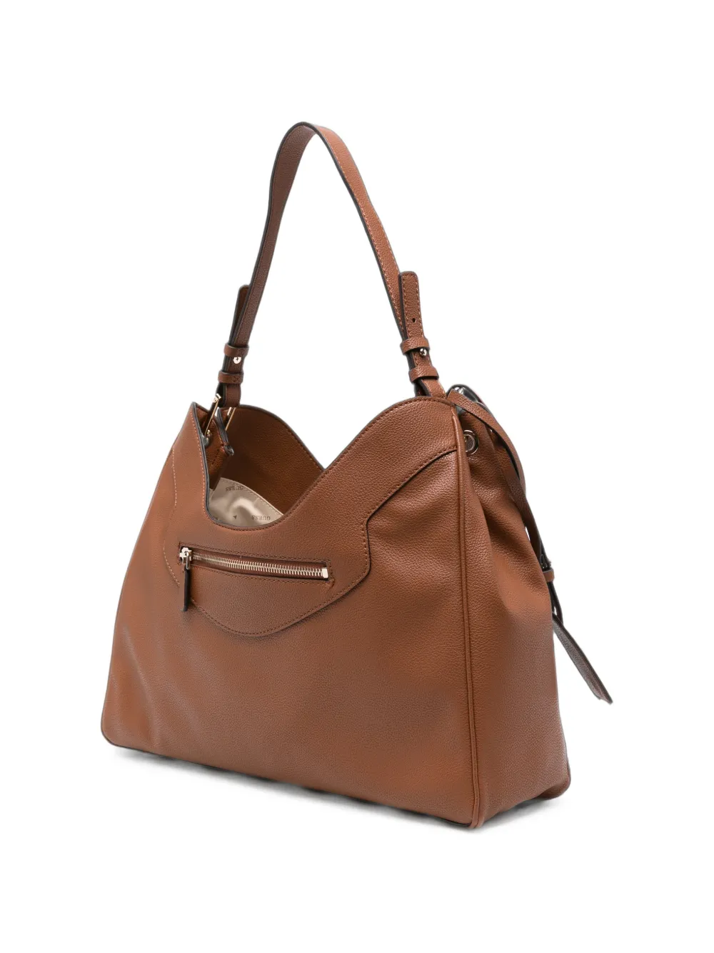 GUESS USA Antonia grained leather shoulder bag - Marrone