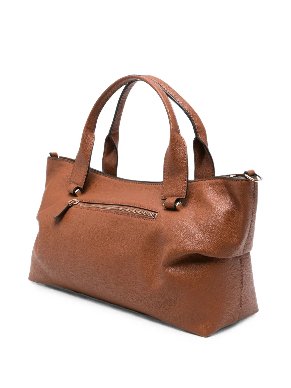 GUESS USA Susy logo-plaque pebbled leather tote bag Bruin