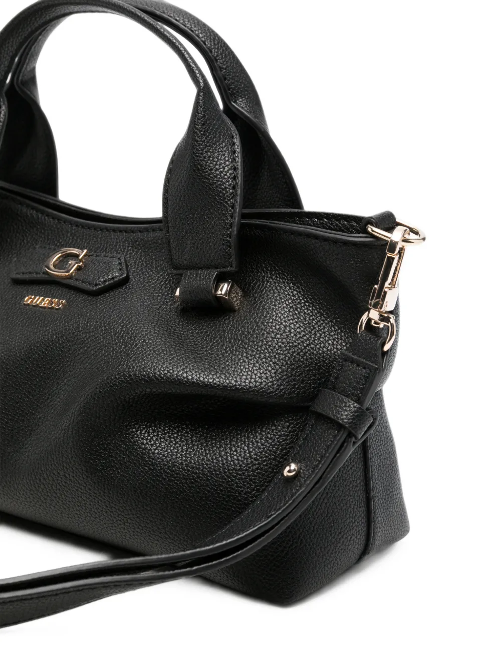 GUESS USA Suzy bewerkte mini-shopper met logoplakkaat Zwart