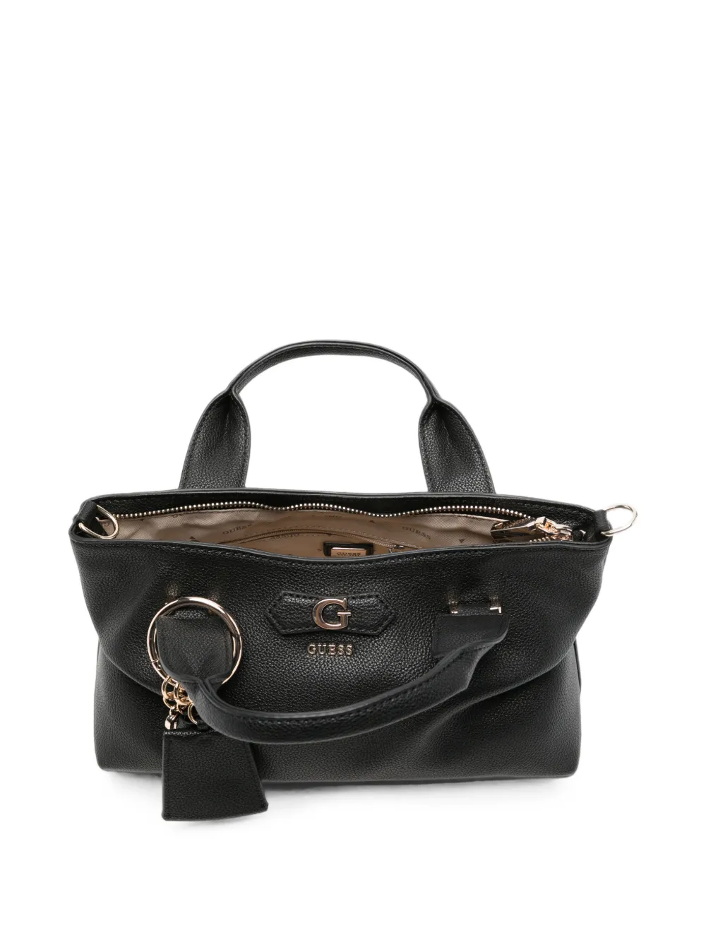 GUESS USA Suzy bewerkte mini-shopper met logoplakkaat Zwart
