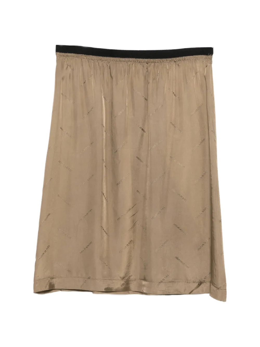 Maison Martin Margiela Pre-Owned 2000s logo-pattern midi skirt - Marrone