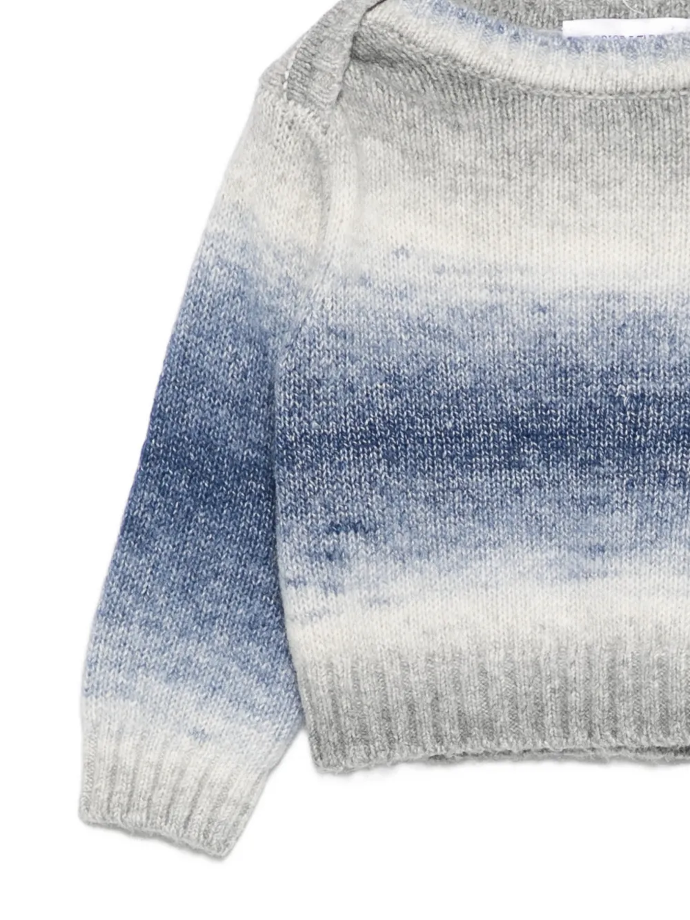 Emporio Armani Kids Gebreide trui met kleurverloop Grijs
