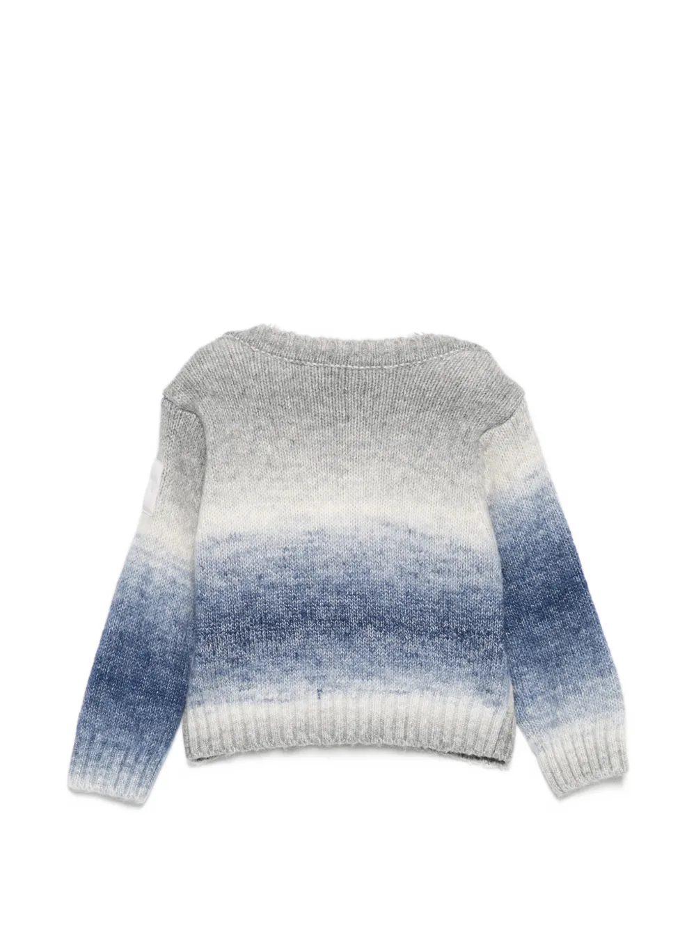 Emporio Armani Kids Gebreide trui met kleurverloop Grijs