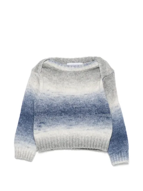 Emporio Armani Kids gradient-effect knitted sweater