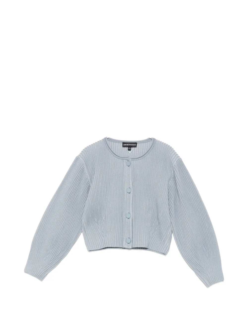 Emporio Armani Kids Cardigan a coste - Blu