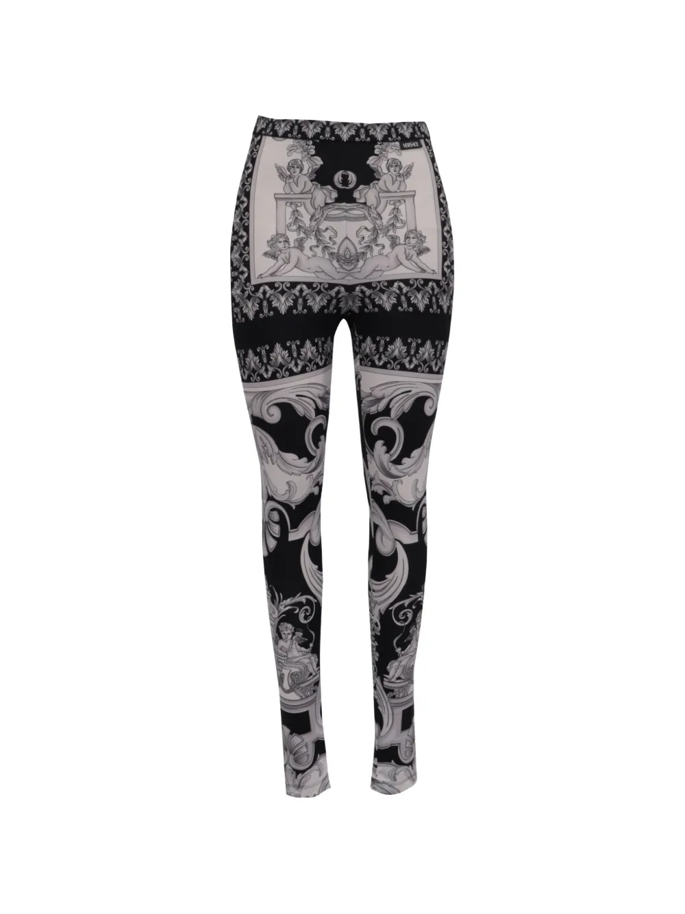 Versace Pre-Owned legging à imprimé Barocco - Noir Versace Pre-Owned legging à imprimé Barocco - Noir