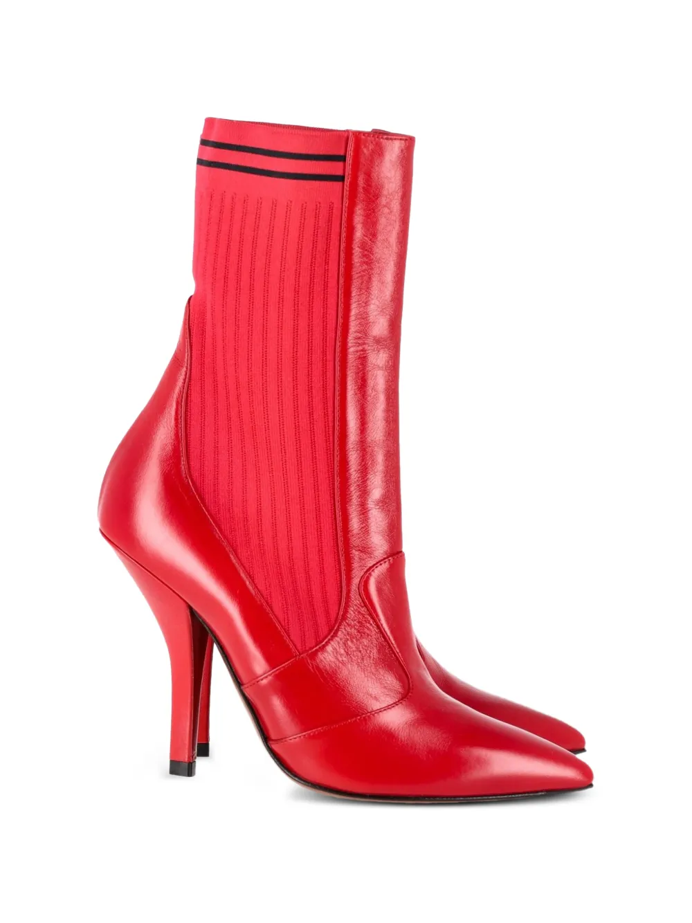 Fendi Pre-Owned Stivaletti Rockoko - Rosso