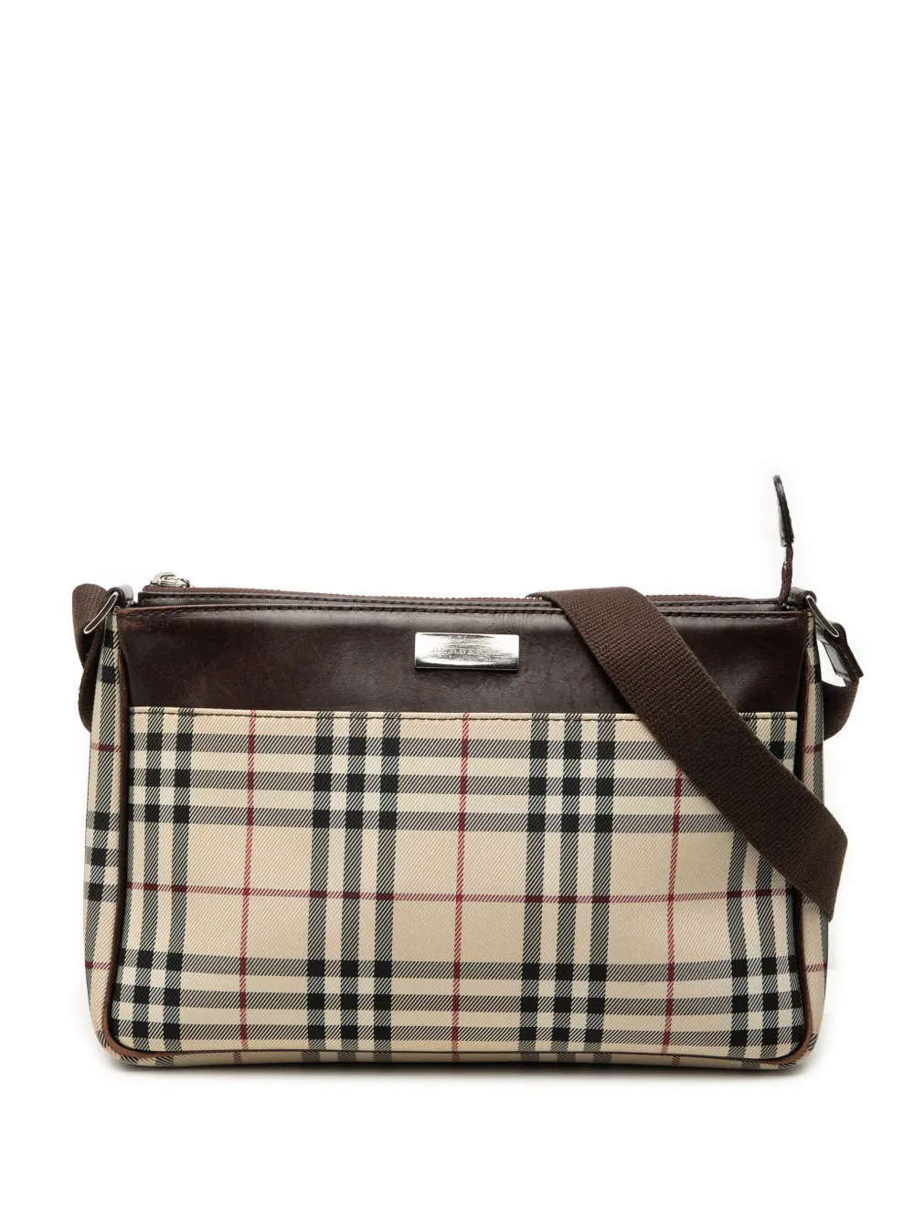 Burberry Pre-Owned Borsa a tracolla con motivo House Check in tela 2000-2017 - Toni neutri