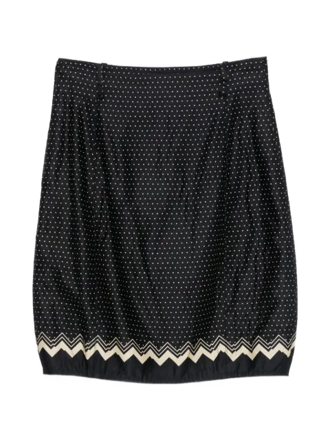 Versace Pre-Owned minijupe à pois imprimé zig-zag (années 1990)