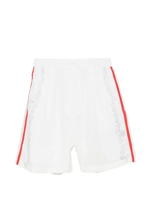 Jacquemus embroidered side-stripe shorts