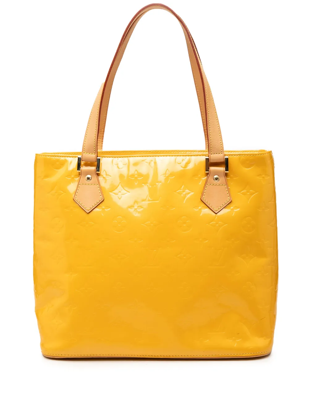 Louis Vuitton Pre-Owned Borsa tote Houston in pelle Vernis con monogramma 2000 - Giallo