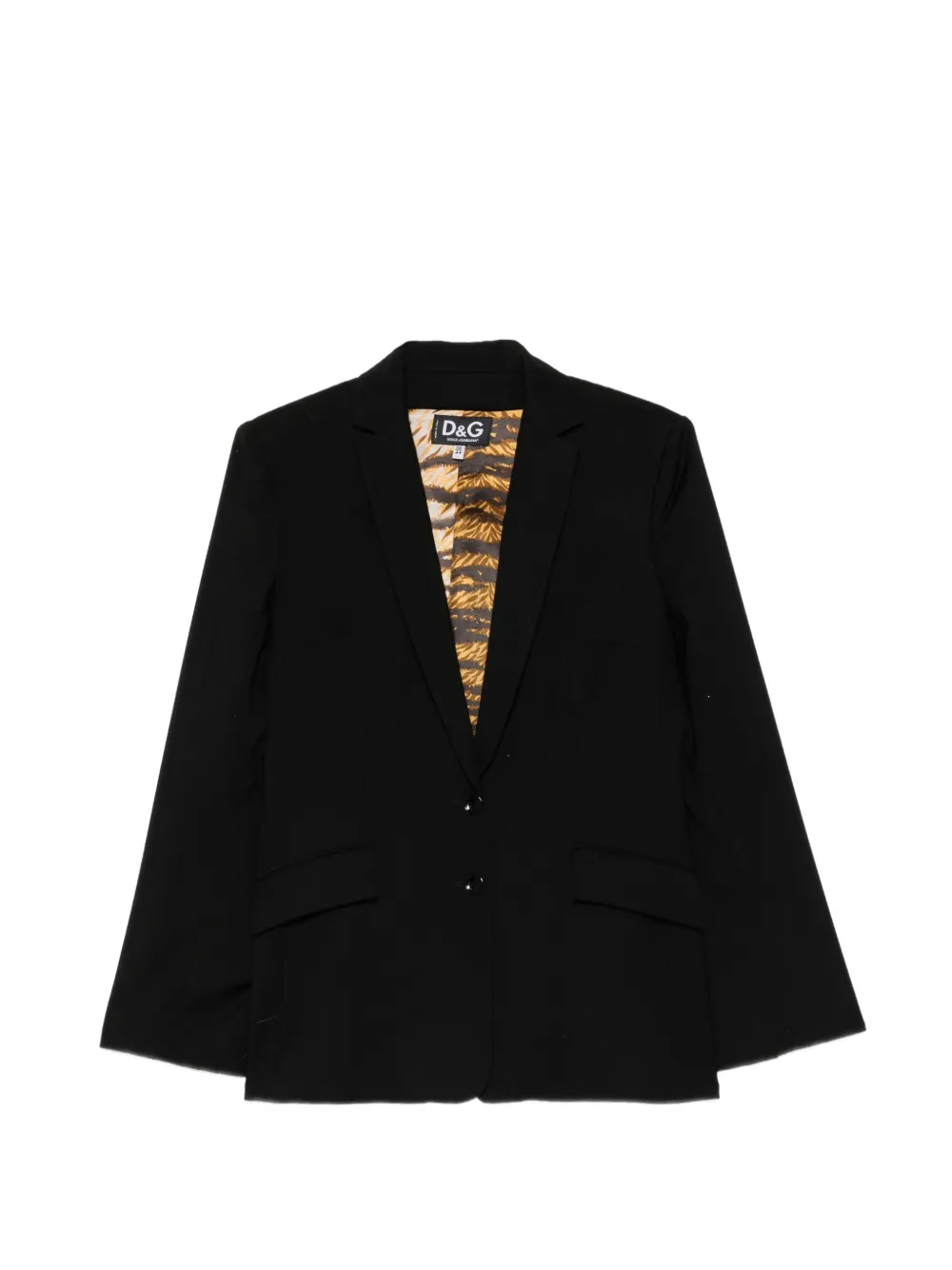 Dolce & Gabbana Pre-Owned 2000s notched-lapel single-breasted blazer - Nero
