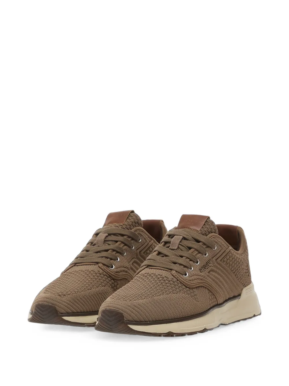 Gant Beeker knit lace-up sneakers Bruin