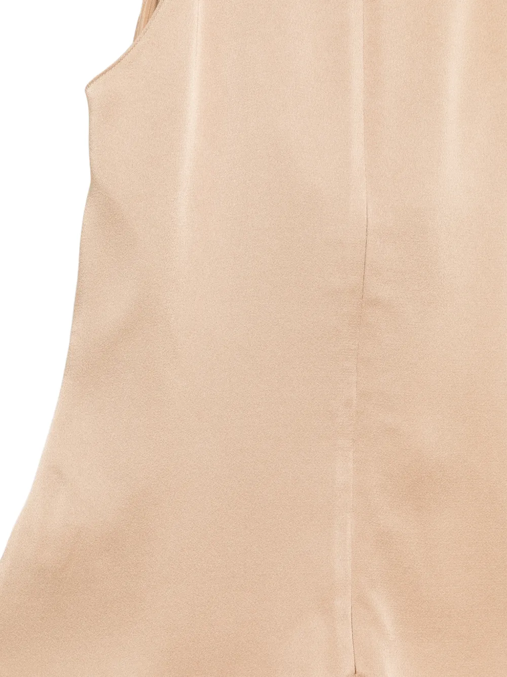 Elie Saab cowl-neck sleeveless top Beige