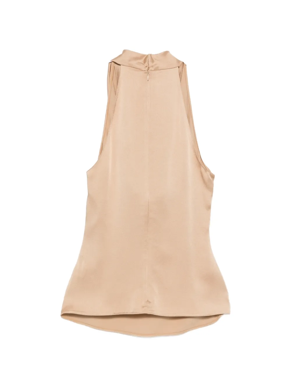 Elie Saab cowl-neck sleeveless top Beige