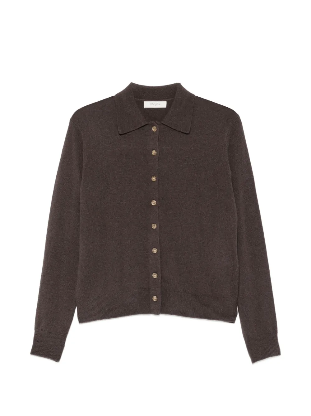 JcSophie Porcelain button-up collared cardigan
