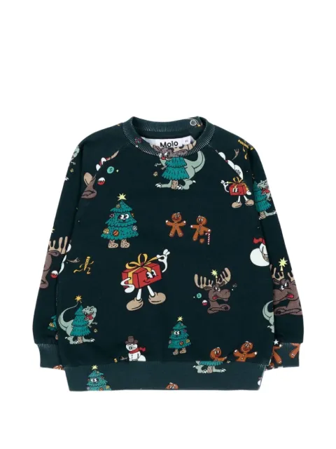 Molo graphic-print cotton sweater