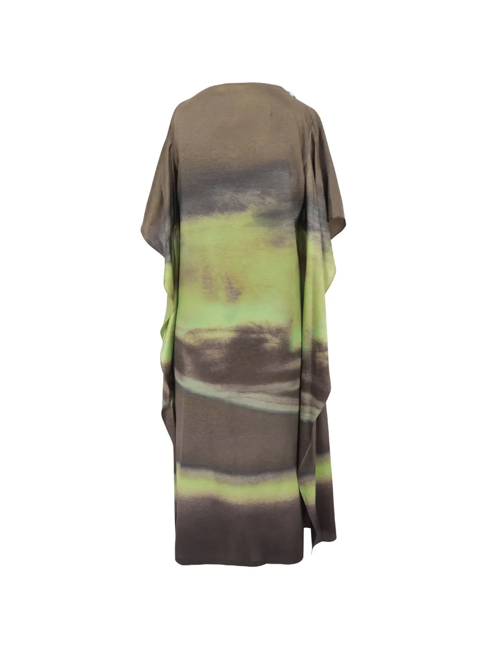 Christian Wijnants Durango midi-jurk in kaftanstijl met abstracte print Groen