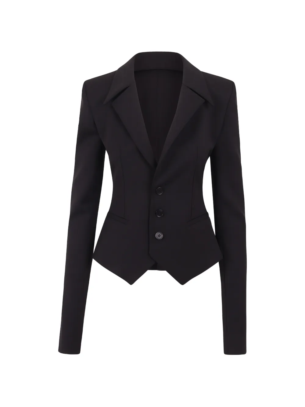 Ssheena pointed-lapel split-sleeve blazer