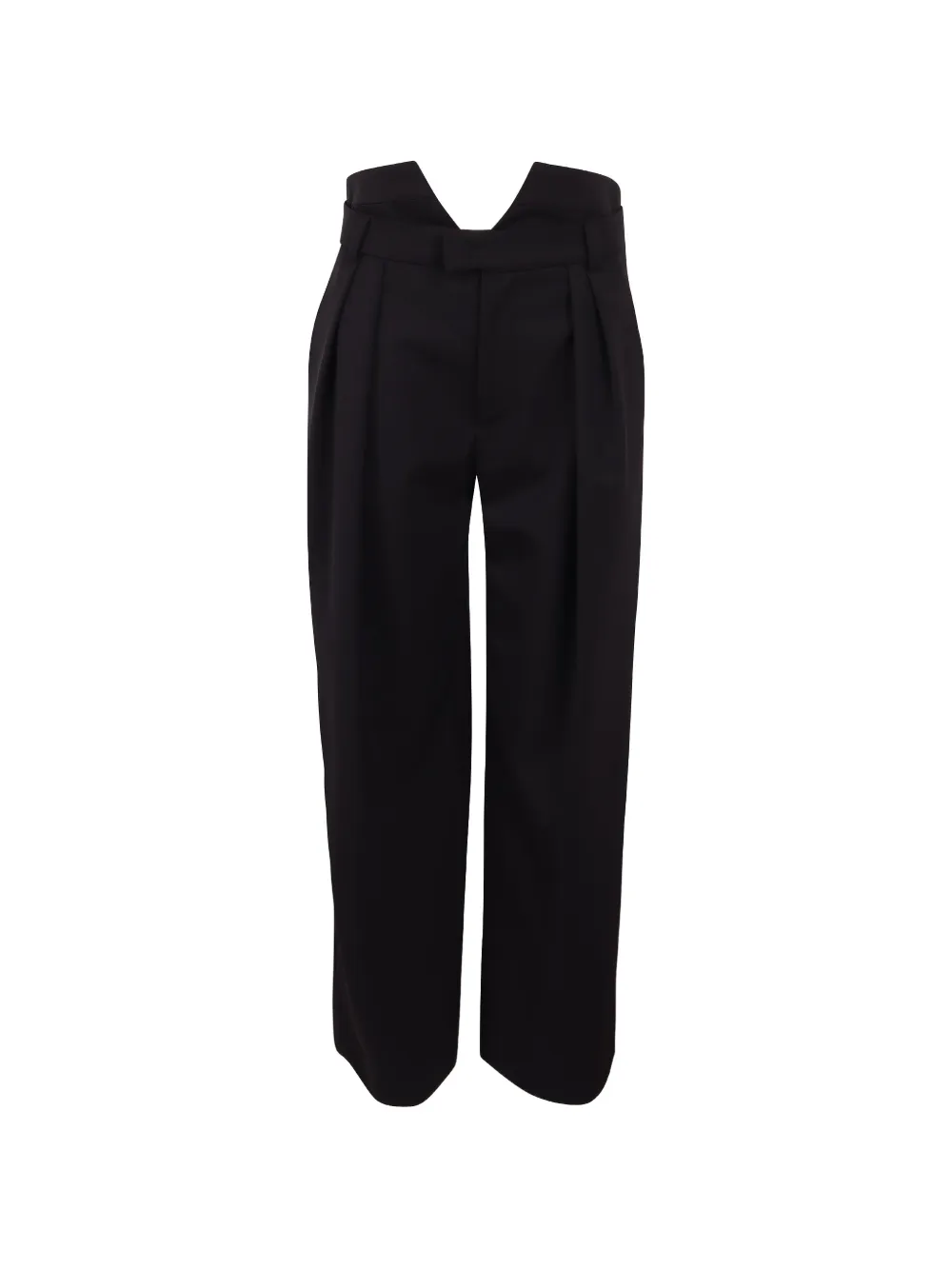 Ssheena V-cutout pleated trousers
